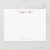 Eleganter Glamour Mod Stylist Poshmark Vielen Dank Postkarte (Rückseite)