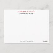 Eleganter Glamour Mod Stylist Poshmark Vielen Dank Postkarte (Rückseite)