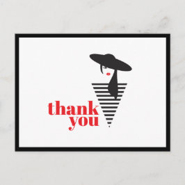 Eleganter Glamour Mod Stylist Poshmark Vielen Dank Postkarte