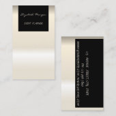 Eleganter Glamour Moderner Chic Visitenkarte (Vorne/Hinten)
