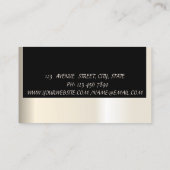 Eleganter Glamour Moderner Chic Visitenkarte (Rückseite)
