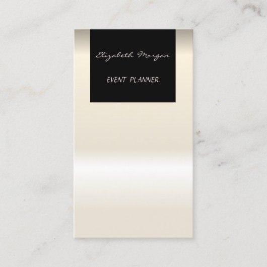 Eleganter Glamour Moderner Chic Visitenkarte (Vorderseite)