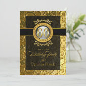 Eleganter Glamour prägeartiger 60. Geburtstag Einladung (Stehend Vorderseite)