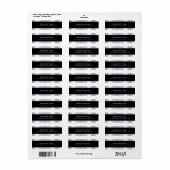 Eleganter Glamour Schwarzes Silber Vorlage Moderne (Vorne)