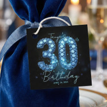 Eleganter glamouröser Bling-Schmuck 30. Geburtstag