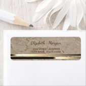 Eleganter glamouröser Marmor, Etikett für die Stri (Insitu)