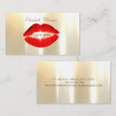 Eleganter glamouröser Shinny, Imitate Gold, Rote L Visitenkarte (Vorne/Hinten)
