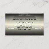 Eleganter, glänzender Automobil Visitenkarte (Rückseite)