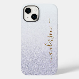 Eleganter, glänzender monogrammierter Name Case-Mate iPhone 14 Hülle