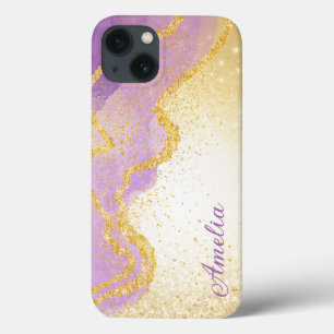 Eleganter glänzender monogrammierter Name Case-Mate iPhone Hülle