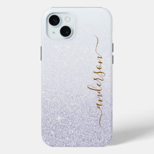 Eleganter glänzender monogrammierter Name Case-Mate iPhone Hülle
