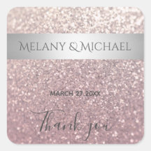 Eleganter, glänzender Silberstreifen Danke