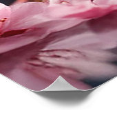 Eleganter Glasapfel mit kompliziertem Kirschblosso Poster (Ecke)