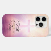 Eleganter Glaube über Angst Cross iPhone 15 Pro Fa Case-Mate iPhone Hülle (Rückseite (Horizontal))