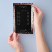 Eleganter Glitter Silber Rost Flyer (Handgriff)