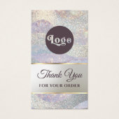 Eleganter Glitzer Aquarellwellen Beilage (Vorderseite)