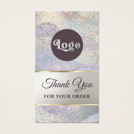 Eleganter Glitzer Aquarellwellen Beilage