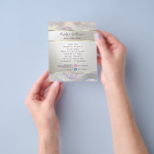 Eleganter Glitzer Aquarellwellen Flyer (Gruppe)