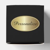 Eleganter Glitzer aus Schwarz und Rot | Geburtstag Geschenkschachtel (Oben)