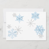 Eleganter Glitzer Baby ist kalt im Freien Kinderdu Einladung (Rückseite)