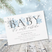 Eleganter Glitzer Baby ist kalt im Freien Kinderdu Einladung