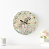 Eleganter Glitzer Bokeh , Gold Glitzer Unicorn Große Wanduhr (Zuhause)