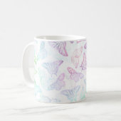 Eleganter Glitzer Butterfly Design Kaffeetasse (Vorderseite Links)