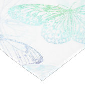 Eleganter Glitzer Butterfly Design Mittelgroßer Tischläufer (Ecke)