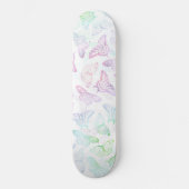 Eleganter Glitzer Butterfly Design Skateboard (Vorderseite)