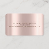 Eleganter Glitzer Cupcake, Süßigkeiten, Bäckerei Visitenkarte (Rückseite)