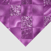 Eleganter Glitzer Diamant Lattice Muster Seidenpapier (Detail)