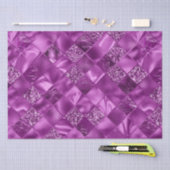 Eleganter Glitzer Diamant Lattice Muster Seidenpapier (Handwerk)