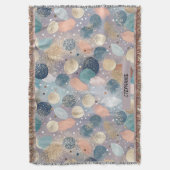 Eleganter Glitzer Dot & Brushstroke Abstrakt Decke (Vorderseite Vertikal)