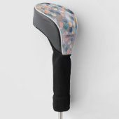 Eleganter Glitzer Dot & Brushstroke Abstrakt Golf Headcover (angewinkelt)