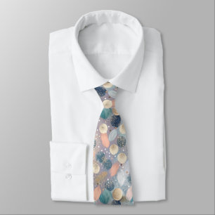 Eleganter Glitzer Dot & Brushstroke Abstrakt Krawatte