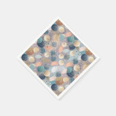 Eleganter Glitzer Dot & Brushstroke Abstrakt Serviette (Ecke)