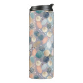 Eleganter Glitzer Dot & Brushstroke Abstrakt Thermosbecher (Nach links gedreht)