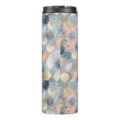 Eleganter Glitzer Dot & Brushstroke Abstrakt Thermosbecher (Rückseite)