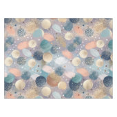 Eleganter Glitzer Dot & Brushstroke Abstrakt Tischdecke (Vorderseite (Horizontal))