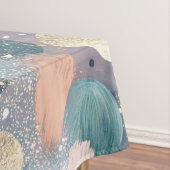 Eleganter Glitzer Dot & Brushstroke Abstrakt Tischdecke (Beispiel)