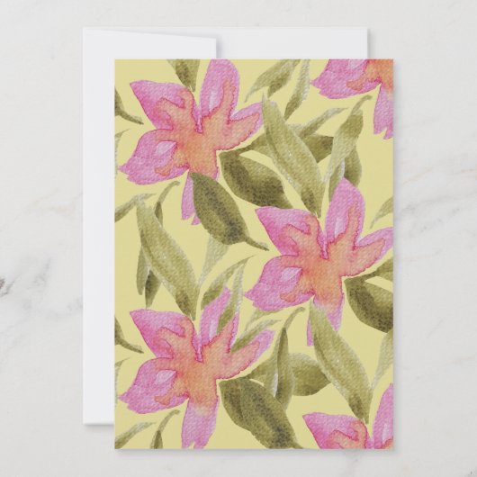 Eleganter Glitzer Einladung (Rückseite)