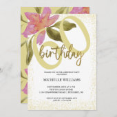 Eleganter Glitzer Einladung (Vorne/Hinten)