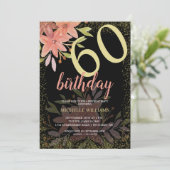 Eleganter Glitzer Einladung (Stehend Vorderseite)