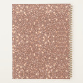 Eleganter Glitzer Friseur Termin Luxuriös Planer (Rückseite)