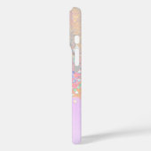 Eleganter Glitzer Girly Pink Case-Mate iPhone Hülle (Rückseite / Links)