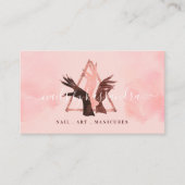 Eleganter Glitzer Glam Nail Kunst, Dichtung und Mu Visitenkarte (Vorderseite)