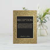 Eleganter Glitzer Gold Black Wedding Reception Car (Stehend Vorderseite)