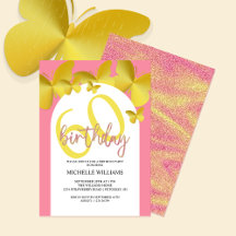 Eleganter Glitzer Gold Butterfly Calligrafy