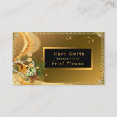 Eleganter Glitzer Gold Rose Ihren Text hinzufügen Visitenkarte (Vorderseite)