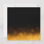 Eleganter Glitzer Goldkalligrafie Geburtstag (Rückseite)